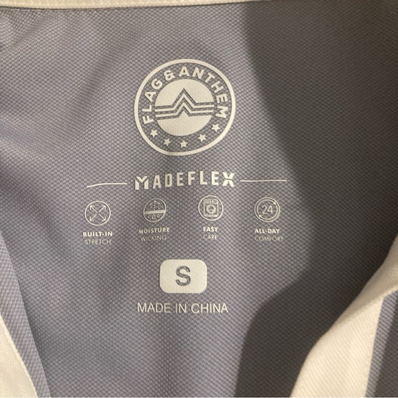 FLAG & ANTHEM Colorblock Pique Polo Rugby Stretch Women's Small - Picture 8 of 8